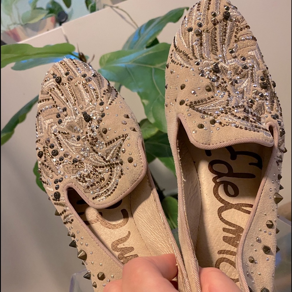 Suede Spiked Sam Edelman Loafer Flats